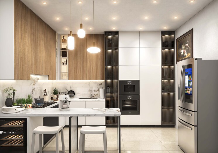 Kitchen, purvanchal-sunbliss 4 Bedroom 3695 Sq.Ft. Apartment In Sector 22d Yamuna Expressway Greater Noida 8779505