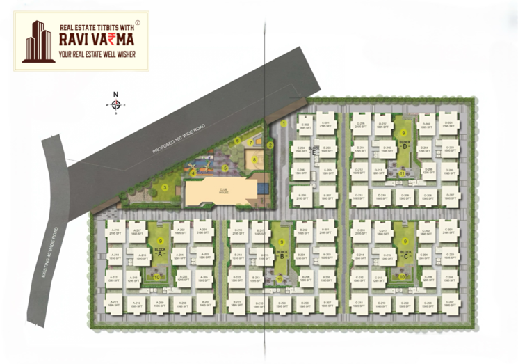 Master Plan, ira-aspiration 3 Bedroom 1895 Sq.Ft. Apartment In Kollur Hyderabad 8779825
