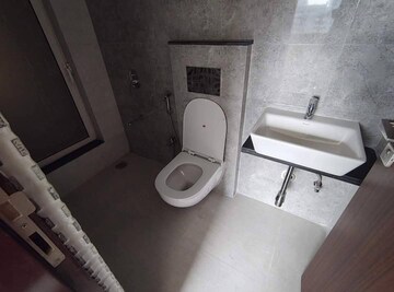Bathroom in 2 BHK Apartment at Omkar Signet, Malad East – for Rent