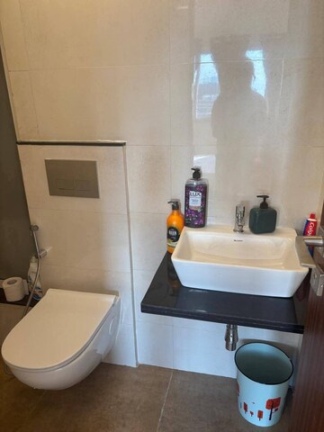 Bathroom in 2 BHK Apartment at Omkar Signet, Malad East – for Rent