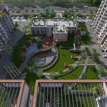 Balcony in 4 BHK Apartment at Manglam Garden City, Muhana – for Sale
