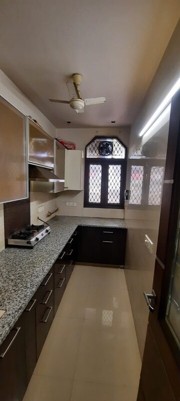 Kitchen in 3 BHK Builder Floor at Old Rajinder Nagar – for Rent