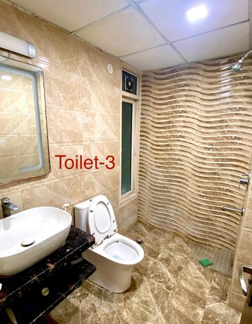 Bathroom in 3 BHK Apartment at Supertech Cape Town, Sector 74 – for Rent