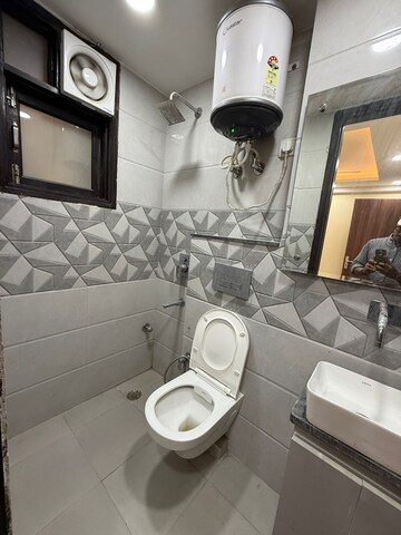 Bathroom in 1 RK Builder Floor at Saket – for Rent