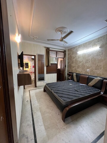 Bedroom in 2 BHK Builder Floor at Rajouri Garden – for Rent