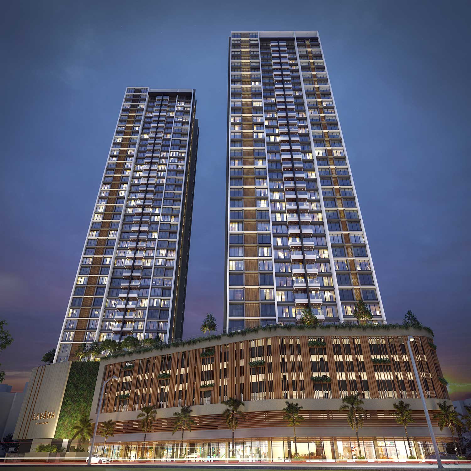 3 BHK + Pooja Room Apartment For Sale in Viceroy Savana