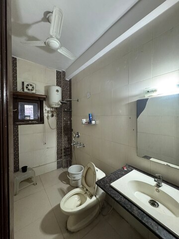 Bathroom in 3 BHK Builder Floor at Tagore Garden – for Rent