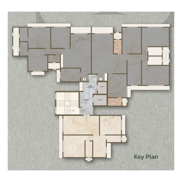 Floor Plan, vk-sky-estella 2 Bedroom 750 Sq.Ft. Apartment In Ghatkopar East Mumbai 8779877