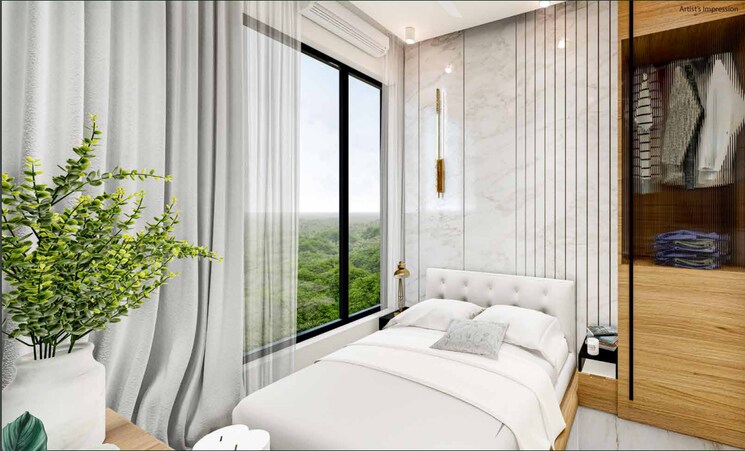 Bedroom, niwas-jade-gardens 2 Bedroom 483 Sq.Ft. Apartment In Haranwali Palghar 8779848
