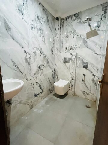 Bathroom in 2 BHK Builder Floor at Freedom Fighters Enclave – for Rent