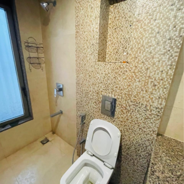 Bathroom in 2 BHK Apartment at Lodha Luxuria Priva, Majiwada – for Rent
