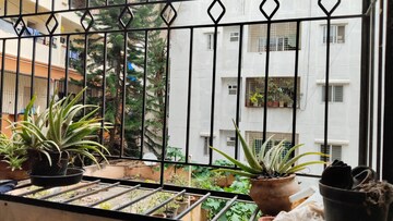 Balcony in 3 BHK Apartment at Kalpana Pride Homes, Kodihalli – for Rent