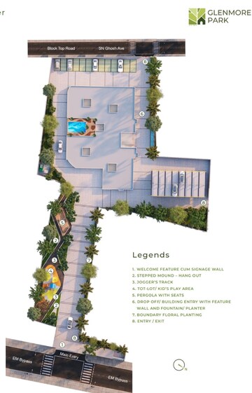 Master Plan in 2 BHK Apartment at True Glenmore Park, Ramchandrapur – for Sale