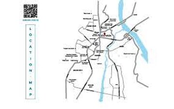 2 BHK Apartment – Map Location View at Bharat Wembley 24, Majiwada - for Sale