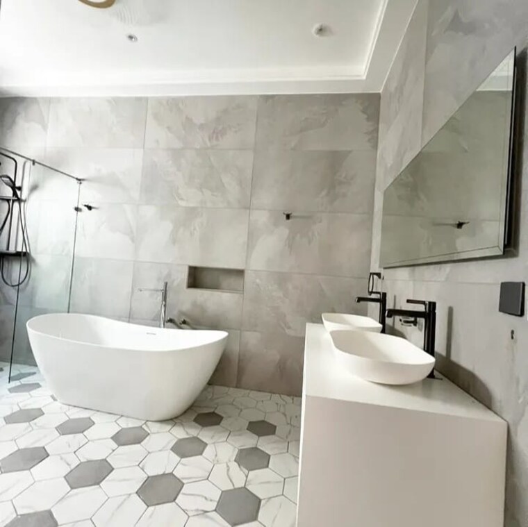 Bathroom, sector 35 3 Bedroom 2250 Sq.Ft. Builder Floor In Sector 35 Faridabad 8780168