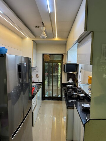 Kitchen in 3 BHK Apartment at Goregaon West View CHS, Goregaon West – for Rent