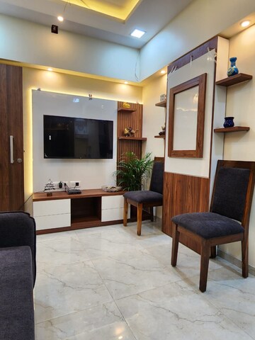 Living Room in 1 BHK Apartment at Sunteck Maxxworld, Tivri – for Rent