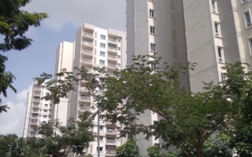 3 BHK Apartment – Exterior View View at LnT Raintree Boulevard, Hebbal - for Rent