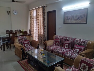 Living Room in 2 BHK Apartment at Omkar Royal Nest, Tech Zone 4 Greater Noida – for Rent