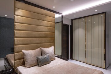 Bedroom in 3 BHK Apartment at Raheja Ridgewood, Goregaon East – for Rent