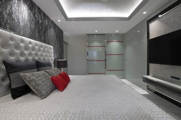 Bedroom in 3 BHK Apartment at Raheja Ridgewood, Goregaon East – for Rent