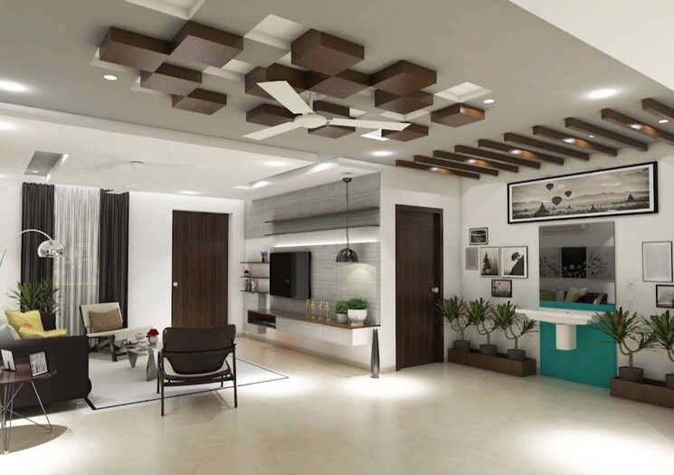 Living Room, rajapushpa-atria 3 Bedroom 1675 Sq.Ft. Apartment In Gachibowli Hyderabad 8780636
