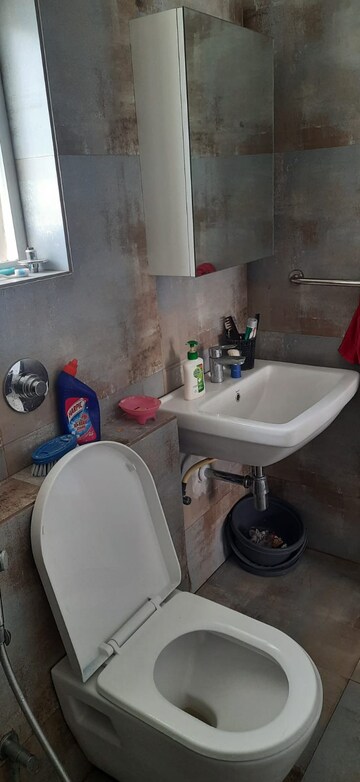 Bathroom in 2 BHK Apartment at Puraniks Abitante Fiore, Bavdhan – for Rent