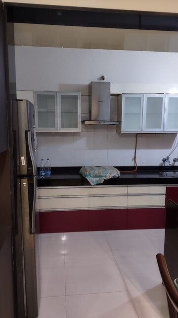 Kitchen in 3 BHK Apartment at Nyati Meadows, Wadgaon Sheri – for Rent