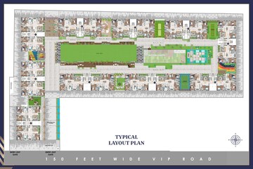 Master Plan in 4 BHK Apartment at Vesu – for Sale