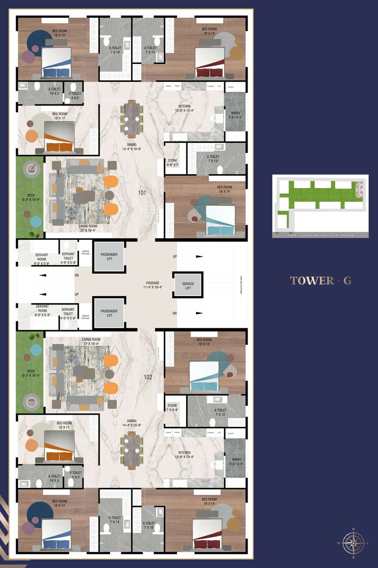 Floor Plan, vesu 4 Bedroom 4800 Sq.Ft. Apartment In Vesu Surat 8781417