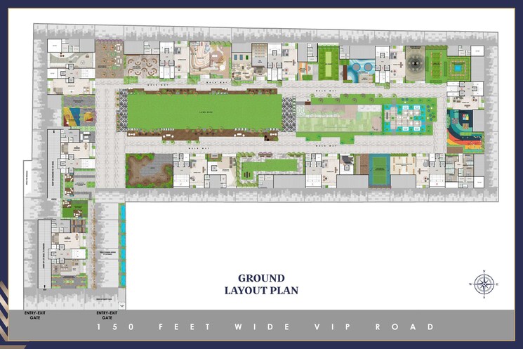 Master Plan, vesu 4 Bedroom 4800 Sq.Ft. Apartment In Vesu Surat 8781417