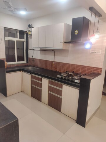 Kitchen in 1.5 BHK Apartment at Thane West – for Rent