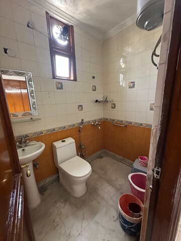 Bathroom in 3 BHK Builder Floor at Malviya Nagar – for Rent