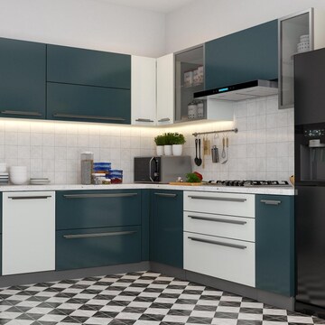 Kitchen in 3 BHK Builder Floor at KD Block RWA Ashok Vihar, Ashok Vihar – for Rent