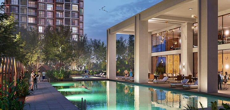 Swimming Pool, lodha-giardino 4 Bedroom 1196 Sq.Ft. Apartment In Kharadi Pune 8781734