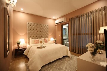 Living Room in 4 BHK Apartment at M3M Woodshire, Sector 107 – for Rent