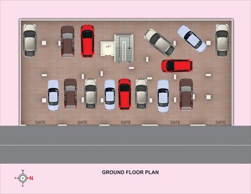 Floor Plan in 2 BHK Apartment at Nandanvan – for Sale