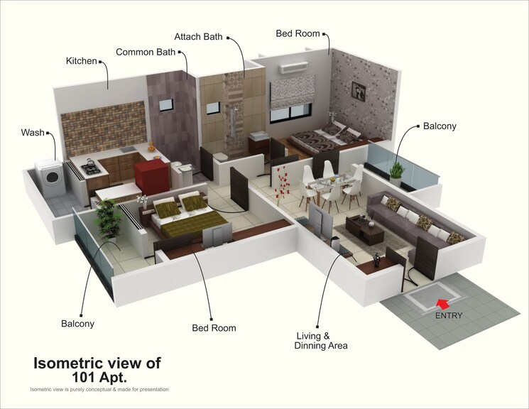 Other, nandanvan 2 Bedroom 1128 Sq.Ft. Apartment In Nandanvan Nagpur 8779415