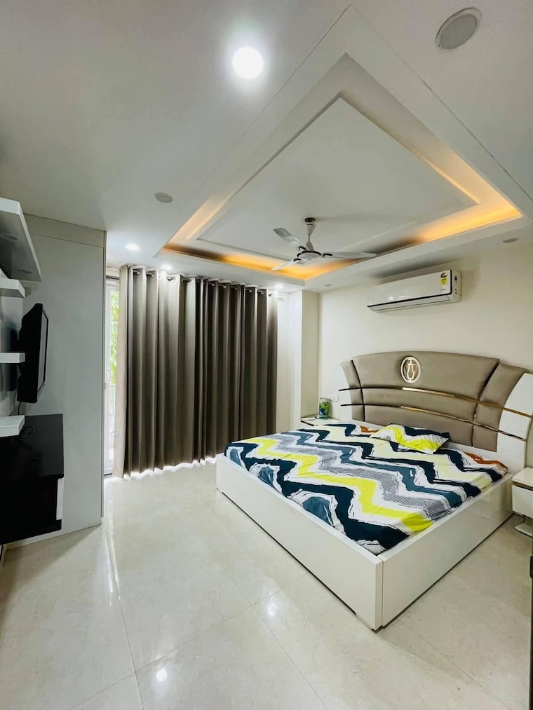 Master Bedroom, knowledge park v greater noida 2 Bedroom 1290 Sq.Ft. Builder Floor In Knowledge Park V Greater Noida Greater Noida 8781950