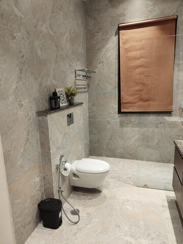 Bathroom in 3 BHK Apartment at Palm Residency Chhatarpur, Chattarpur – for Rent