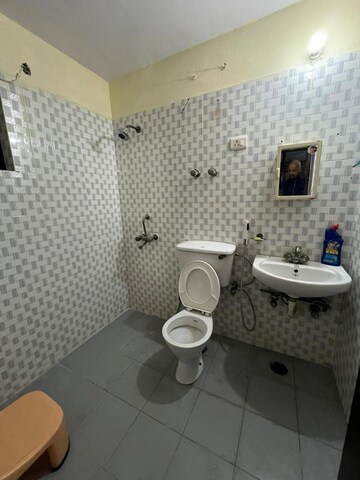 Bathroom in 2 BHK Apartment at Mittal Cosmos Executive Apartment, Sector 2 – for Rent
