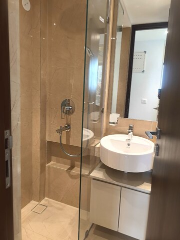 Bathroom in 1 BHK Apartment at Hiranandani Highland, Powai – for Rent