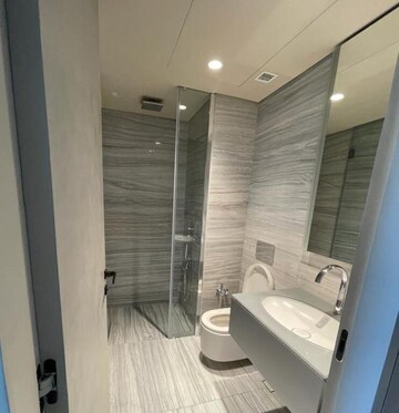 Bathroom in 3 BHK Apartment at Lodha The World Towers World One Tier 2, Worli – for Rent