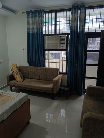 Living Room in 2 BHK Builder Floor at Shri Devaji Residency, Dhakoli – for Rent