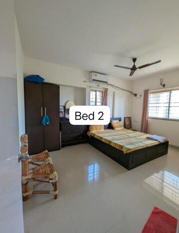Bedroom in 3 BHK Apartment at Paranjape Crystal Garden, Baner – for Rent