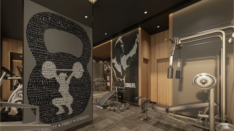 Gym, amaatra-tropical-bliss 2 Bedroom 591 Sq.Ft. Apartment In Kavesar Thane 8782535