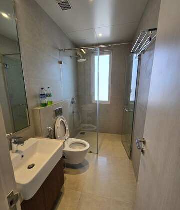 Bathroom in 3 BHK Apartment at Indiabulls Sky Forest, Lower Parel – for Rent
