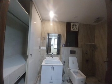 Bathroom in 3 BHK Builder Floor at Safdarjung Enclave – for Rent