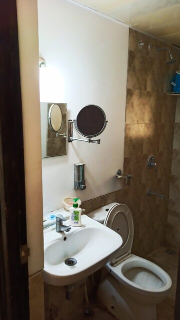 Bathroom in 3 BHK Apartment at Patel Smondoville, Electronic City – for Rent