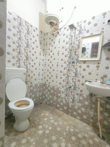 Bathroom in 1 BHK Builder Floor at Iti Layout – for Rent
